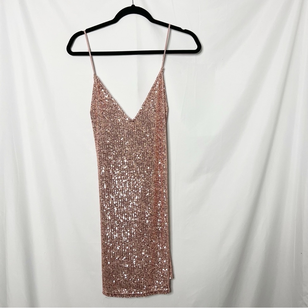 Victorias Secret Blush Pink Sequin Dress Size XL